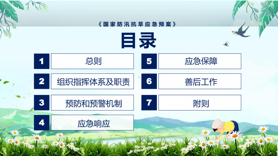 2022年《国家防汛抗旱应急预案》新制订《国家防汛抗旱应急预案》全文内容PPT图文PPT课件.pptx_第3页