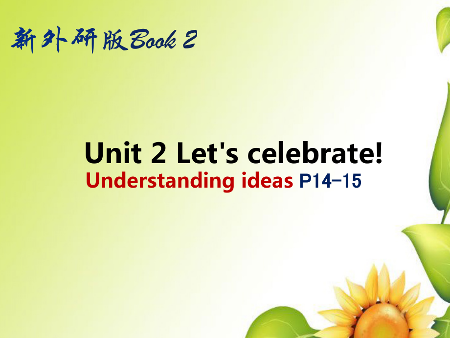 Unit2 Let’s celebrat Understanding ideas P14-15ppt课件-（含音频）-（新教材）新外研版高中英语必修第二册.zip