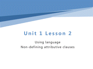 Unit 1 Using language -ppt课件-(2022）新外研版高中《英语》选择性必修第一册.pptx