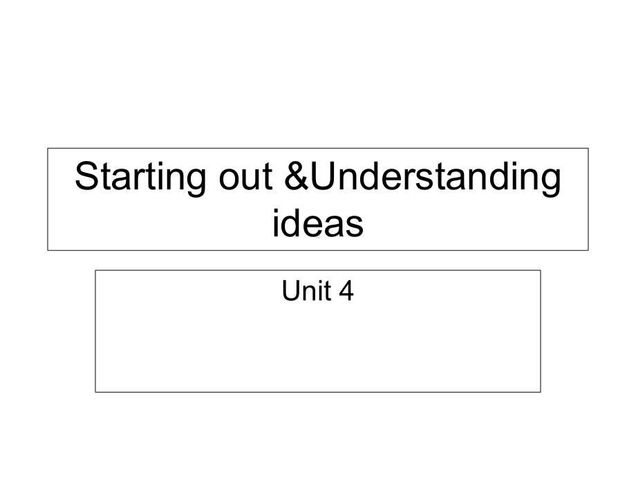 Unit 4 Starting out and Understanding ideas 课件-(2022）新外研版高中《英语》选择性必修第一册.ppt_第1页