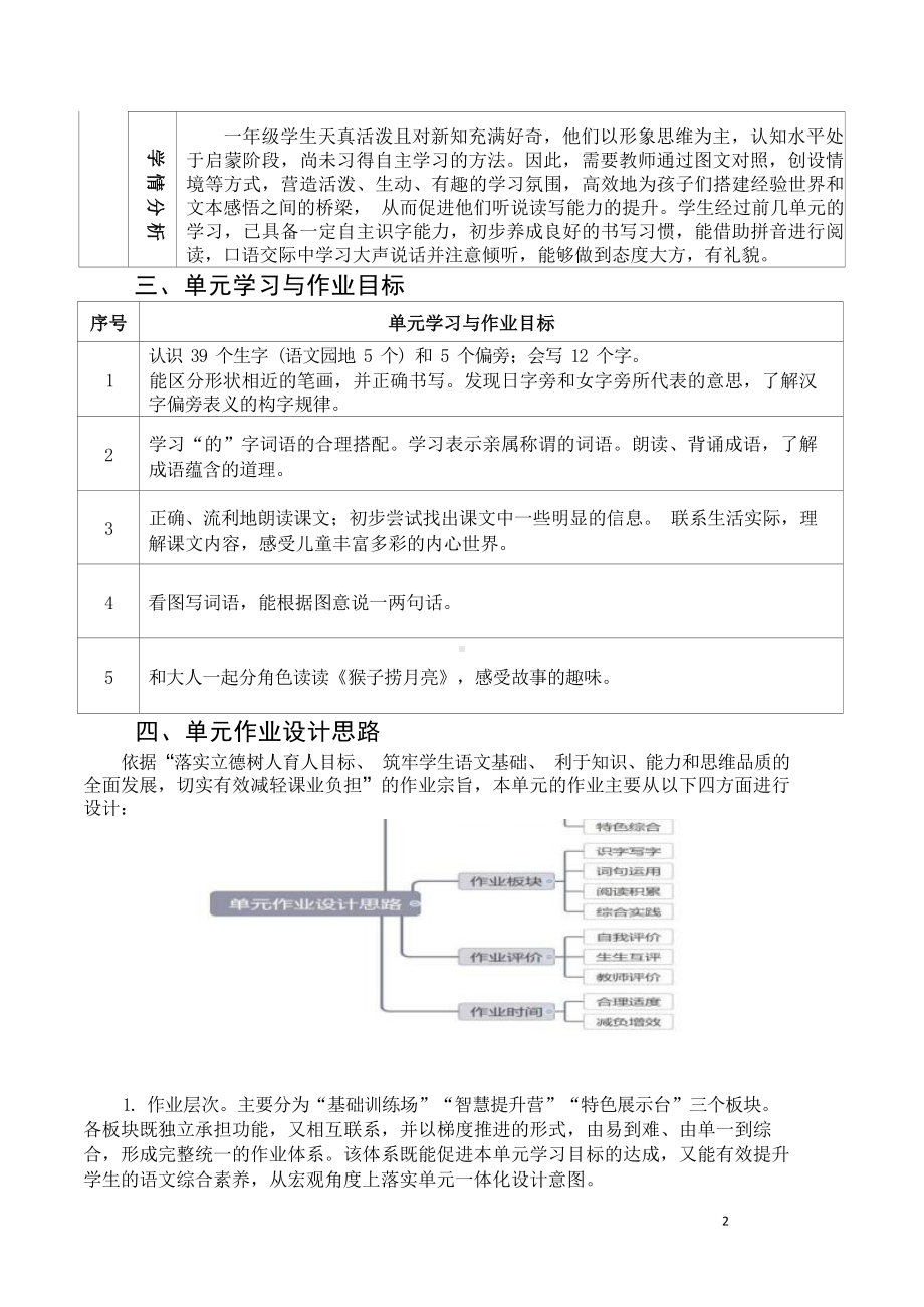 中小学作业设计大赛获奖优秀作品[模板]-《义务教育语文课程标准（2022年版）》-[信息技术2.0微能力]：小学一年级语文上（第七单元）明天要远足.docx_第3页