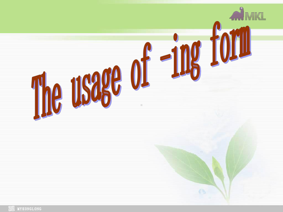 高一英语必修4 Unit 2 Grammar The usage of ing form学习培训模板课件.ppt_第1页