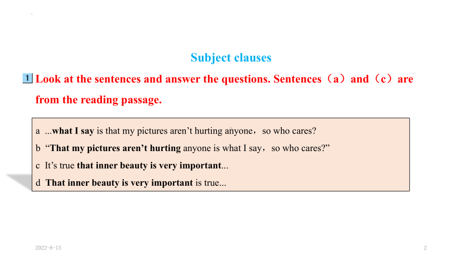 Unit 1 Face valuesUsing language课件--(2022）新外研版高中选择性必修第三册《英语》.pptx_第2页