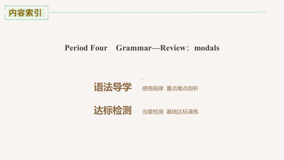 Unit 6 Period Four Grammar—Review：modals 课件-(2022）新外研版高中选择性必修第四册《英语》.pptx_第2页