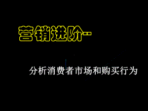 （企管资料）-营销进阶-消费者市场和购买行为.pptx