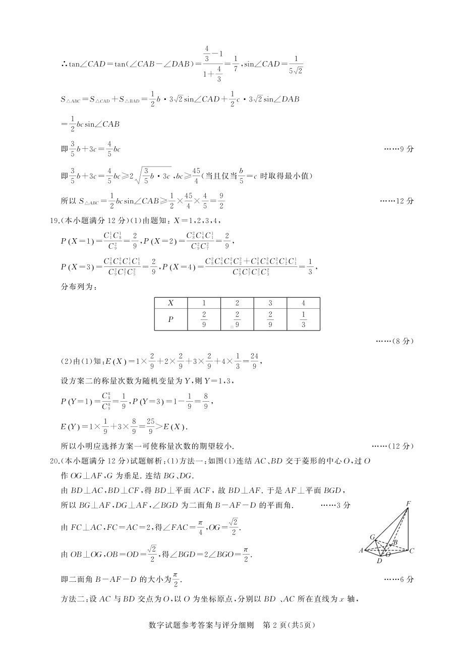 2023届湖北省高中名校联盟高三第一次联合测评数学答案.pdf_第2页