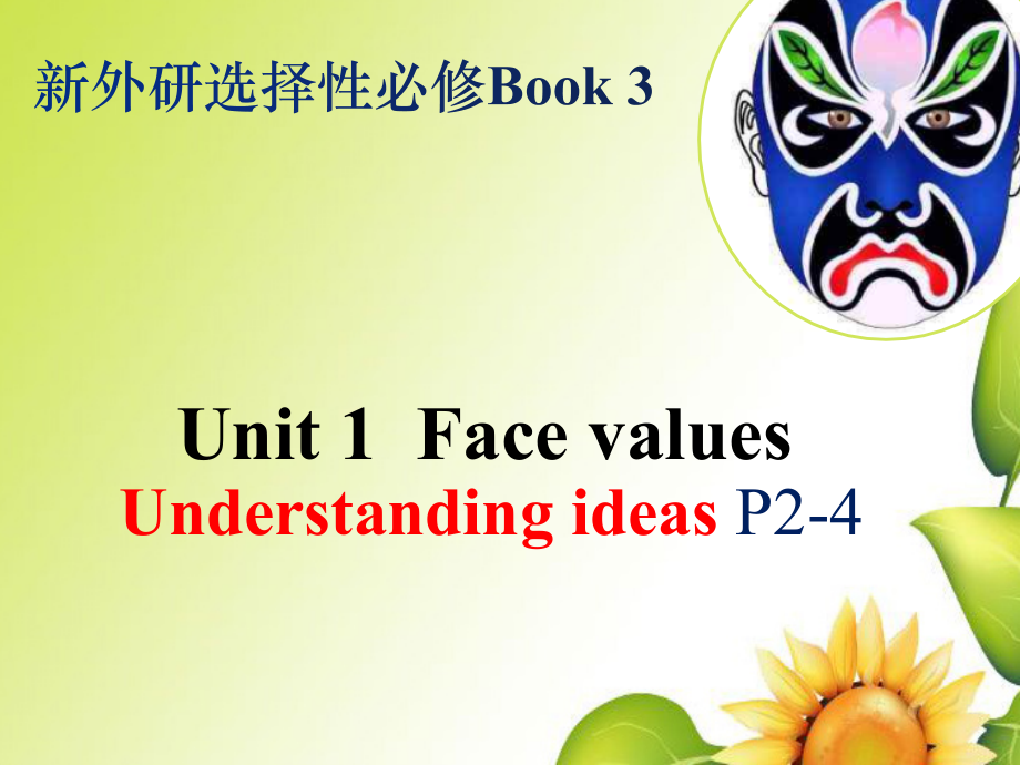 Unit1 Face values Understanding ideas P2-4 课件（含音频）-(2022）新外研版高中选择性必修第三册《英语》.zip