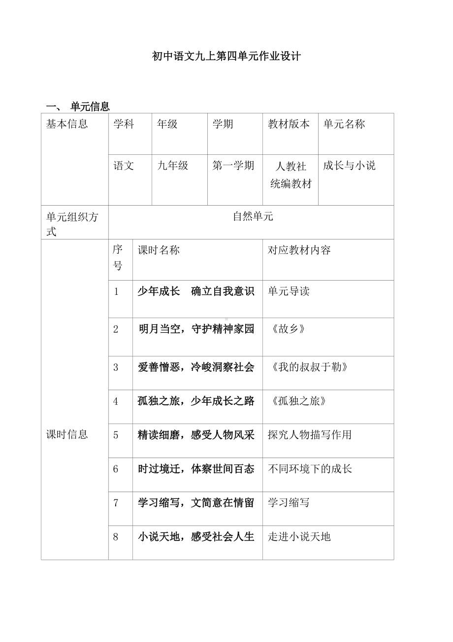 中小学作业设计大赛获奖优秀作品[模板]-《义务教育语文课程标准（2022年版）》-[信息技术2.0微能力]：中学九年级语文上（第四单元）明月当空.docx_第2页