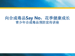 禁毒知识进校园《青少年合成毒品预防宣传讲座》学习培训模板课件.ppt