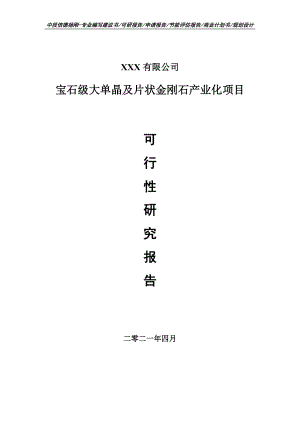 宝石级大单晶及片状金刚石产业化项目可行性研究报告申请建议书案例.doc