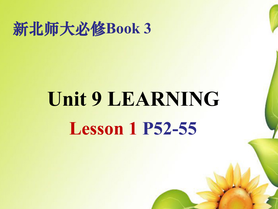 Unit9 Lesson1 Active Learning课件-（2022）新北师大版《高中英语》必修第三册.zip