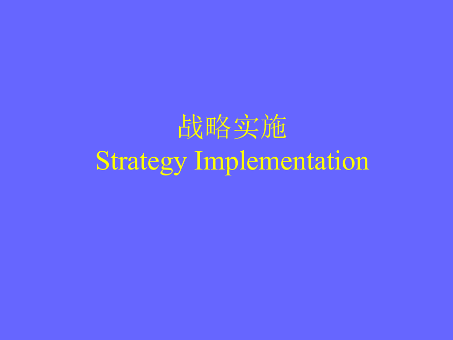 （企管资料）-战略实施制定职能战略.ppt_第1页