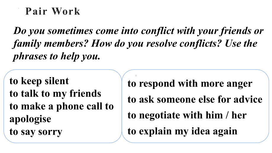 Unit 11 Conflict and Compromise opic Conflict and Compromise & Writing Workshop 课件-（2022）新北师大版《高中英语》选择性必修第四册.pptx_第2页