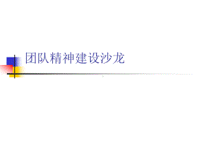 团队精神建设沙龙.pptx