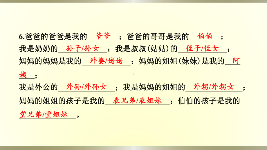 小学道德与法治部编版三年级上册第四单元《家是最温暖的地方》达标测试课件2022新版.pptx_第3页