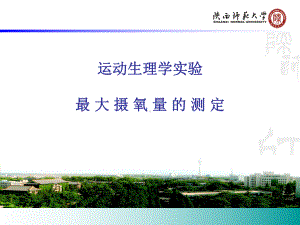 运动生理学实验最大摄氧量的测定学习培训课件.ppt