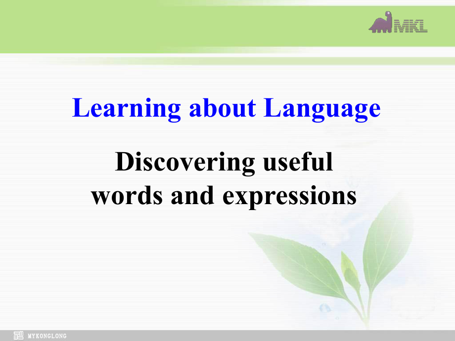 英语：Unit 4Learning efficiently-Learning about language课件 新人教选修10学习培训课件.ppt_第1页