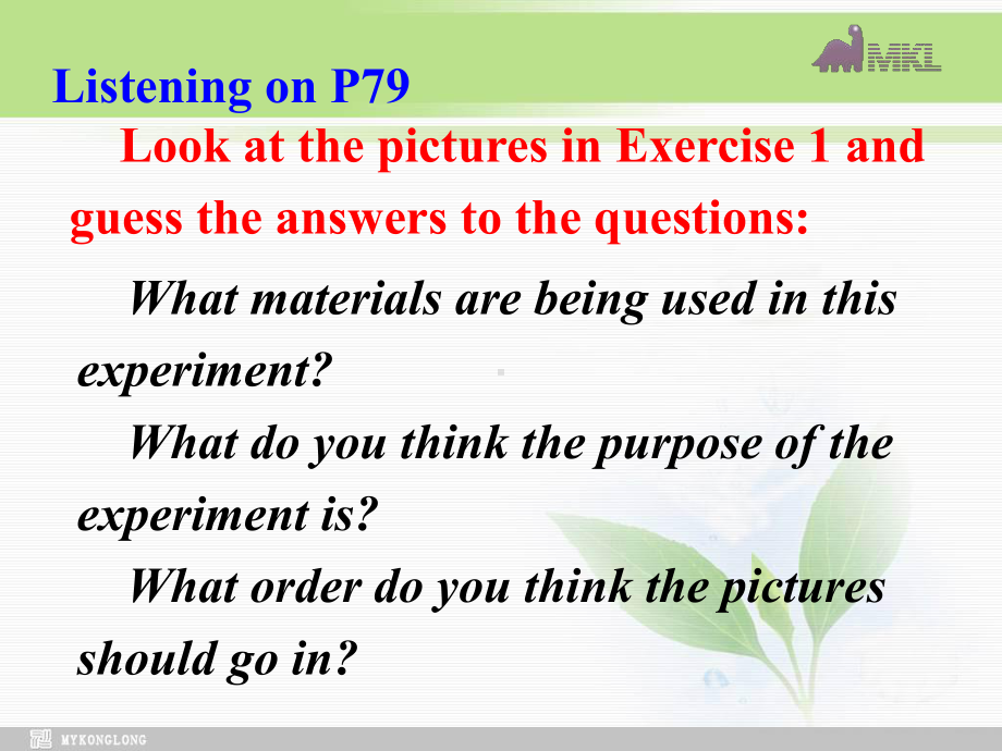 选修九 4.3《Unit 4　Key to exercises in the workbook (III)》学习培训模板课件.ppt_第3页