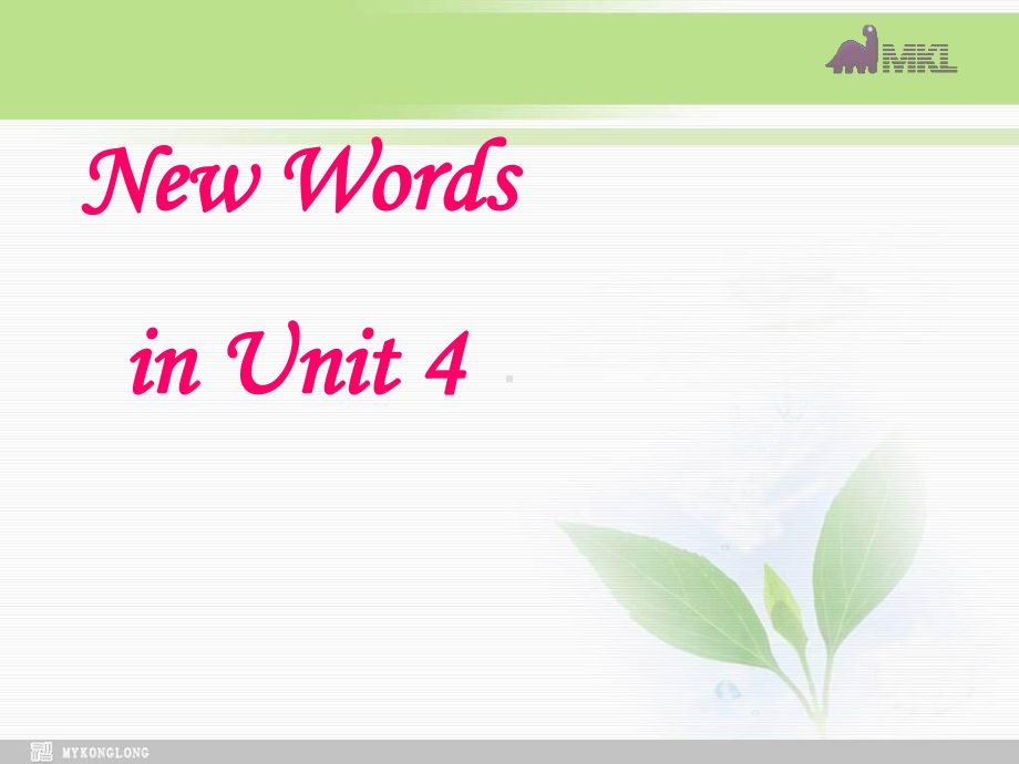 选修七 4.5《Unit 4　new words》学习参考培训课件.ppt_第2页