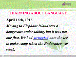 英语：Unit 1Nothing ventured,nothing gained-Learning about language课件 新人教选修10.ppt