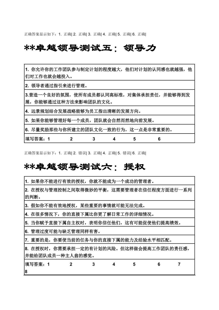 企管资料-HF大学EMBA职业经理测评题库答案.docx_第3页