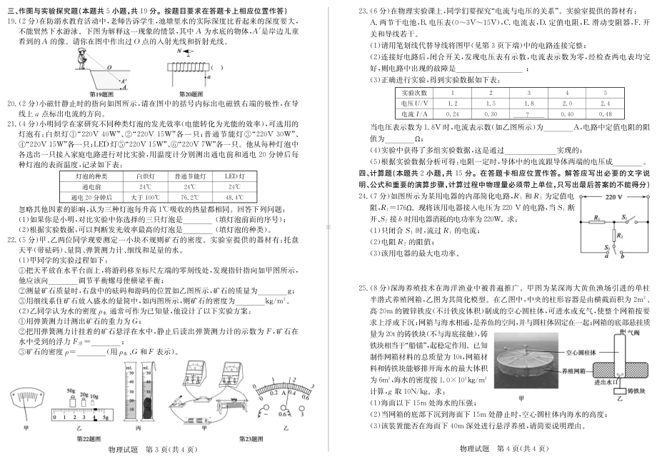 2022年山东省菏泽市中考物理真题.pdf_第2页