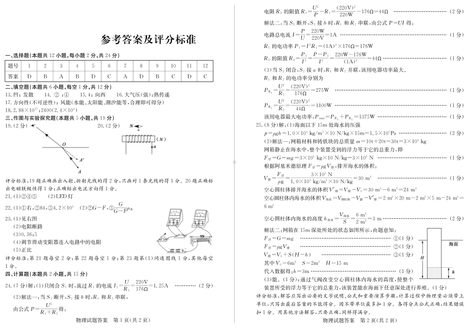 2022年山东省菏泽市中考物理真题.pdf_第3页