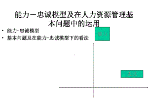 （经典课件）能力&忠诚模型及在人力资源管理中的运用.pptx