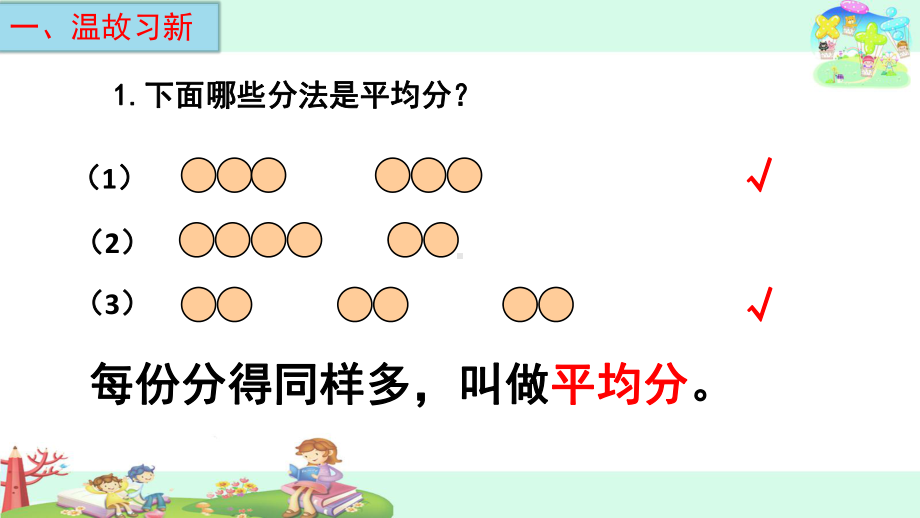 苏教版数学二年级上册《平均分（二）：平均分成几份》课件（公开课终稿）.ppt_第2页