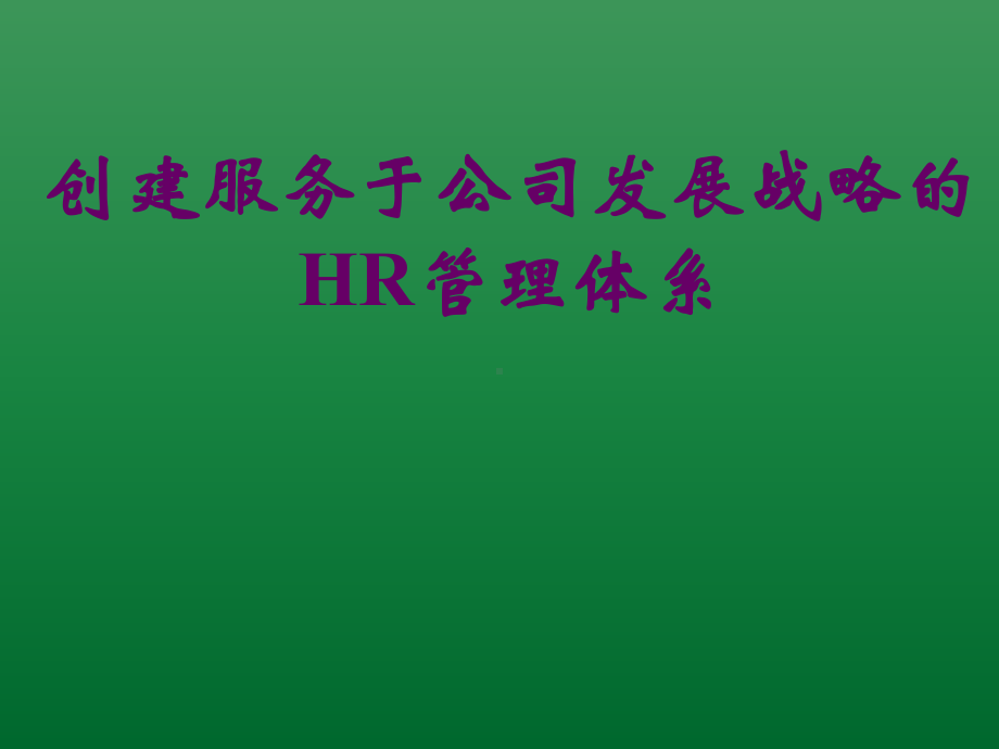 （经典课件）某某公司HR管理体系.pptx_第1页