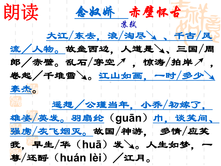 念奴娇赤壁怀古与声声慢比较阅读ppt课件- - 高中语文.pptx_第3页