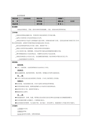 MM公司总经理助理岗位说明书.docx