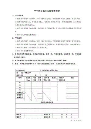 安全消防设施检查表明细参考模板范本.doc