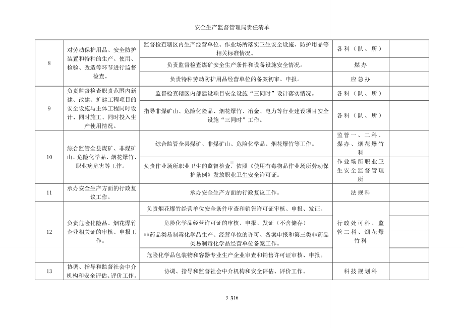 安全生产监督管理局责任清单参考模板范本.doc_第3页