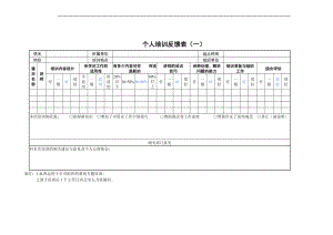 个人培训反馈表(01).docx