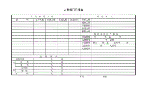 企业人事部门月报表.docx