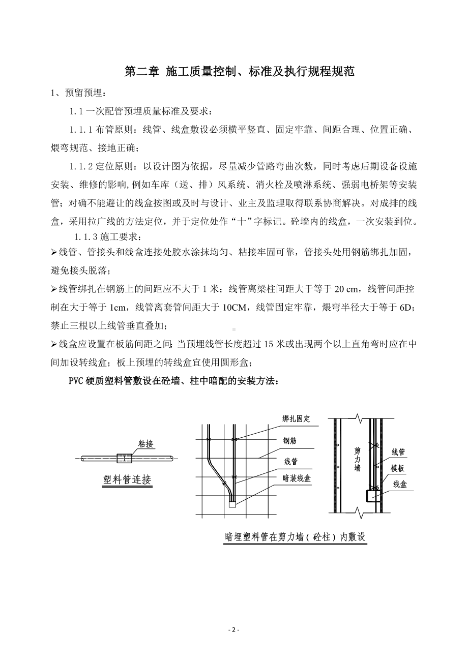 安装工程(电气 给排水)质量控制标准参考模板范本.doc_第2页