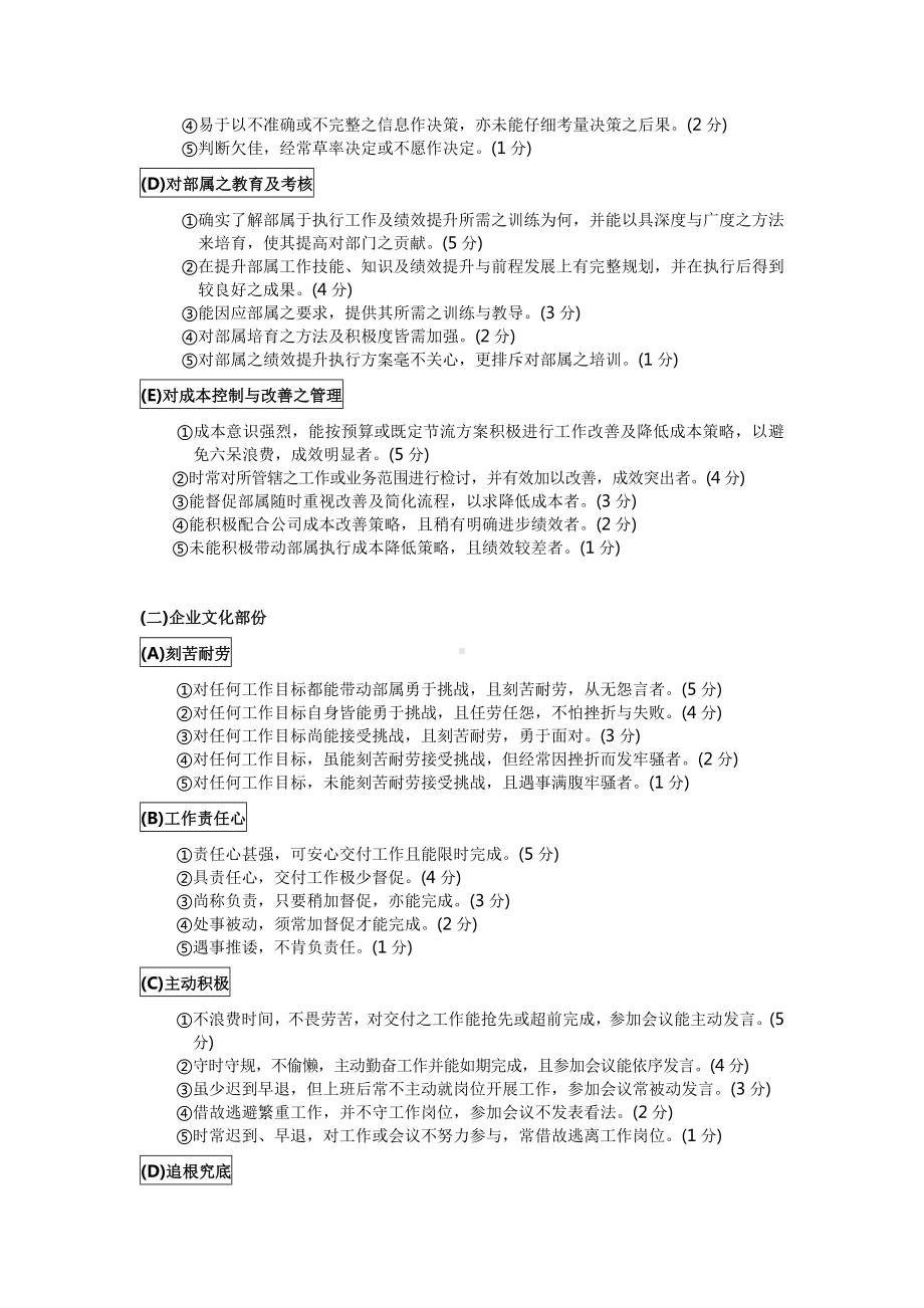 广东某某化妆品主管考核标准.docx_第2页