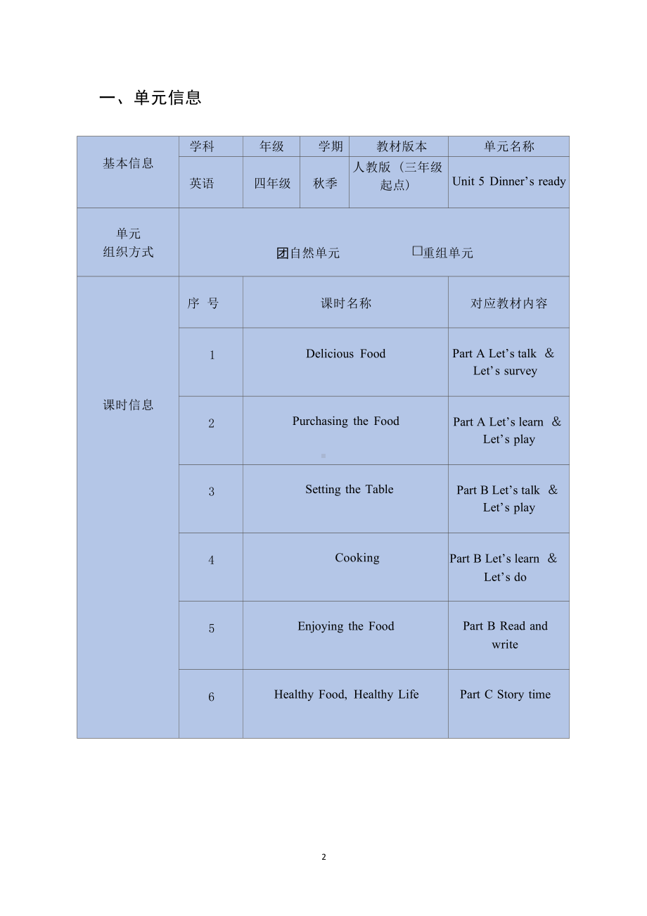 [信息技术2.0微能力]：小学四年级英语上（第五单元）Delicious Food-中小学作业设计大赛获奖优秀作品-《义务教育英语课程标准（2022年版）》.docx_第2页