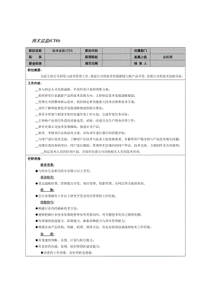 MM公司技术总监岗位说明书.docx