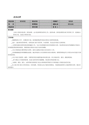 MM公司财务经理岗位说明书.docx