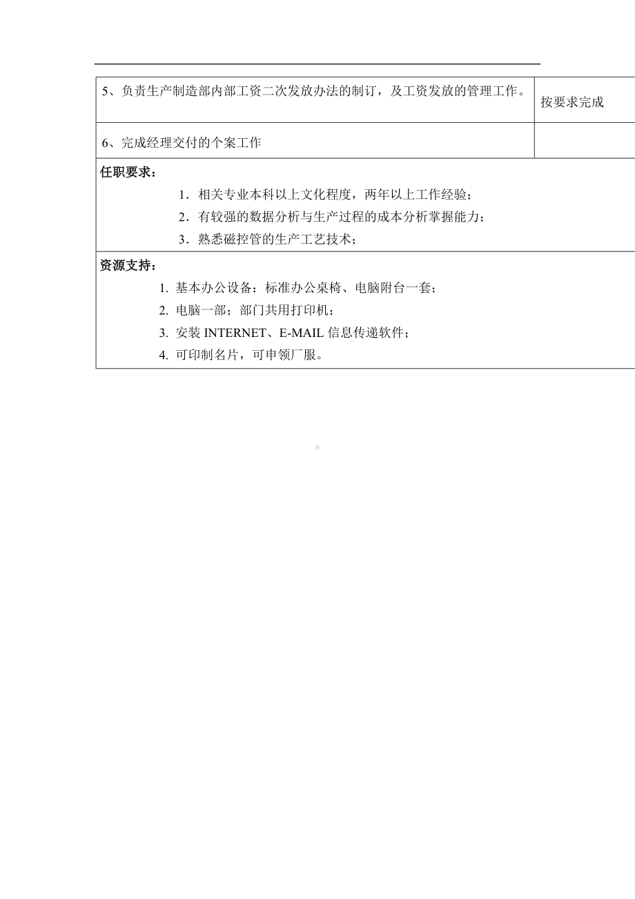 成本分析岗位说明书01.docx_第2页