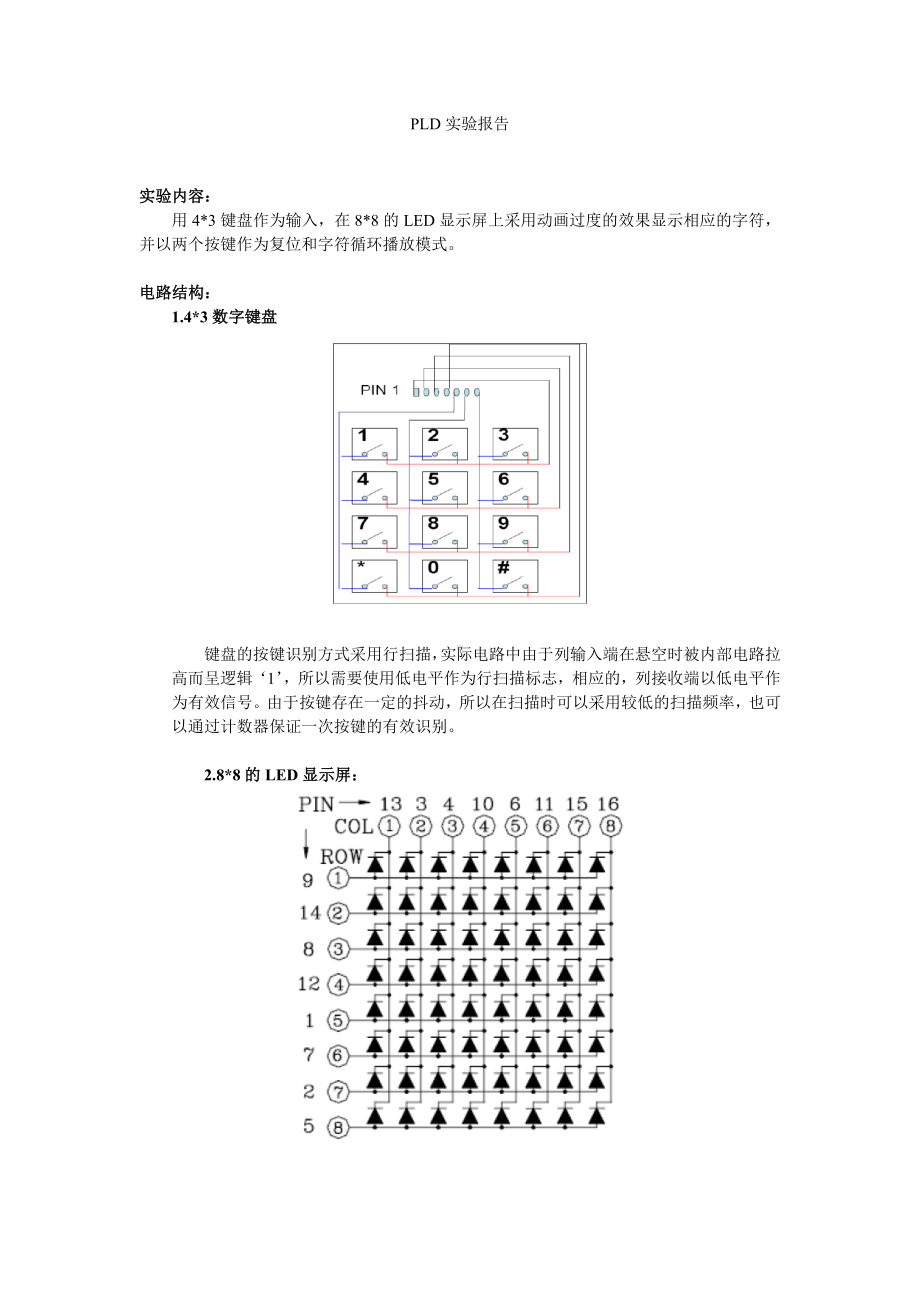 PLD实验报告参考模板范本.doc_第1页