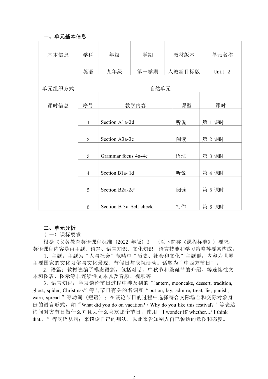 [信息技术2.0微能力]：中学九年级英语上（第二单元）Section A3a-3c-中小学作业设计大赛获奖优秀作品[模板]-《义务教育英语课程标准（2022年版）》.docx_第2页