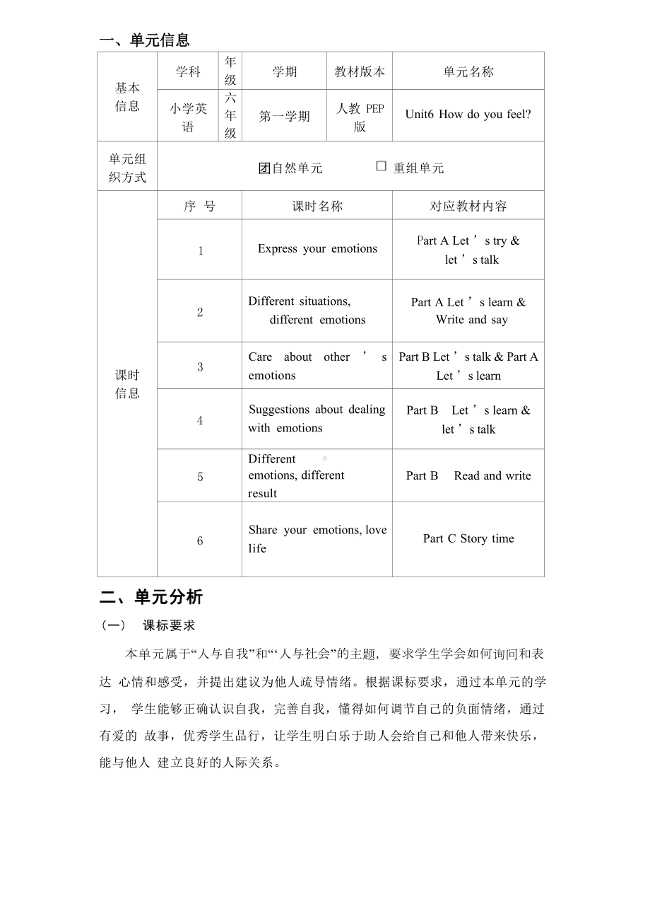 [信息技术2.0微能力]：小学六年级英语上（第六单元）Express your emotions-中小学作业设计大赛获奖优秀作品[模板]-《义务教育英语课程标准（2022年版）》.docx_第2页