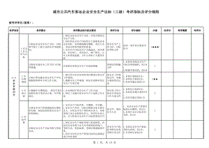 城市公共汽车客运企业安全生产达标（三级）考评指标及评分细则参考模板范本.xls