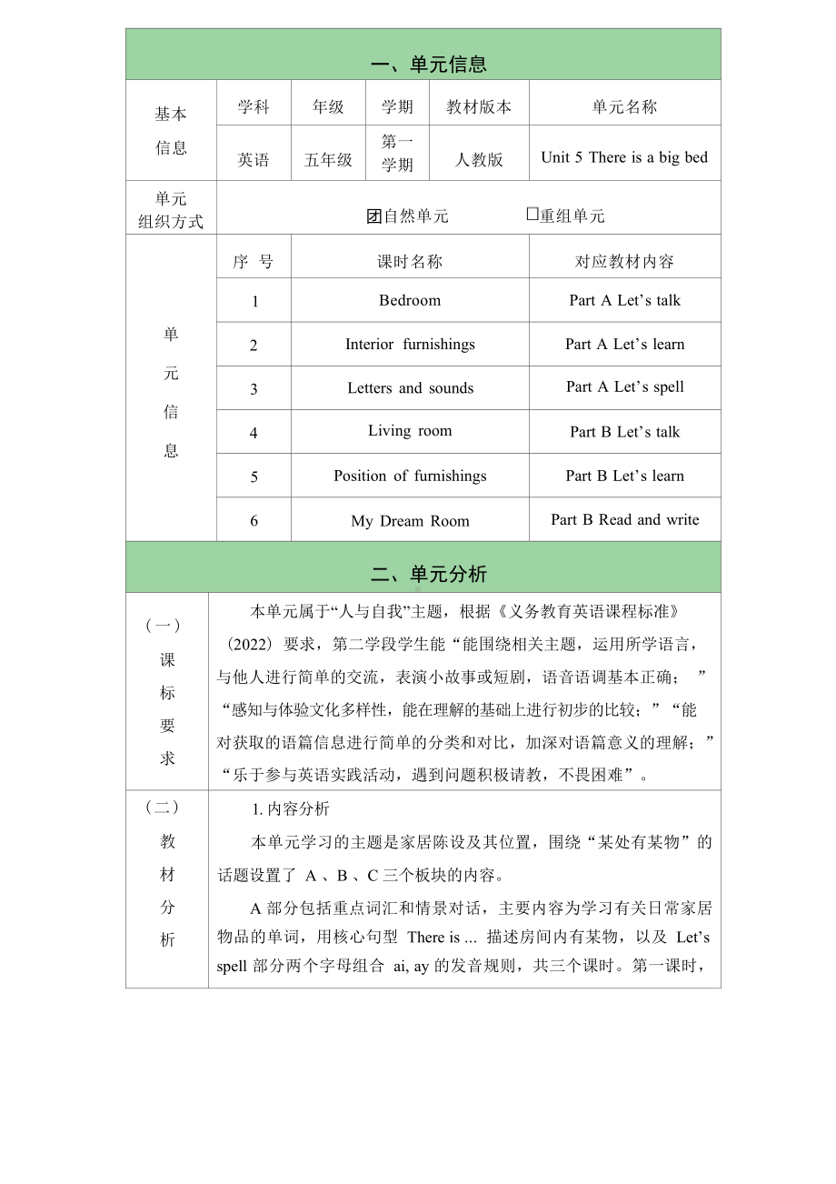 [信息技术2.0微能力]：小学五年级英语上（第五单元）Interior furnishings-中小学作业设计大赛获奖优秀作品[模板]-《义务教育英语课程标准（2022年版）》.docx_第2页