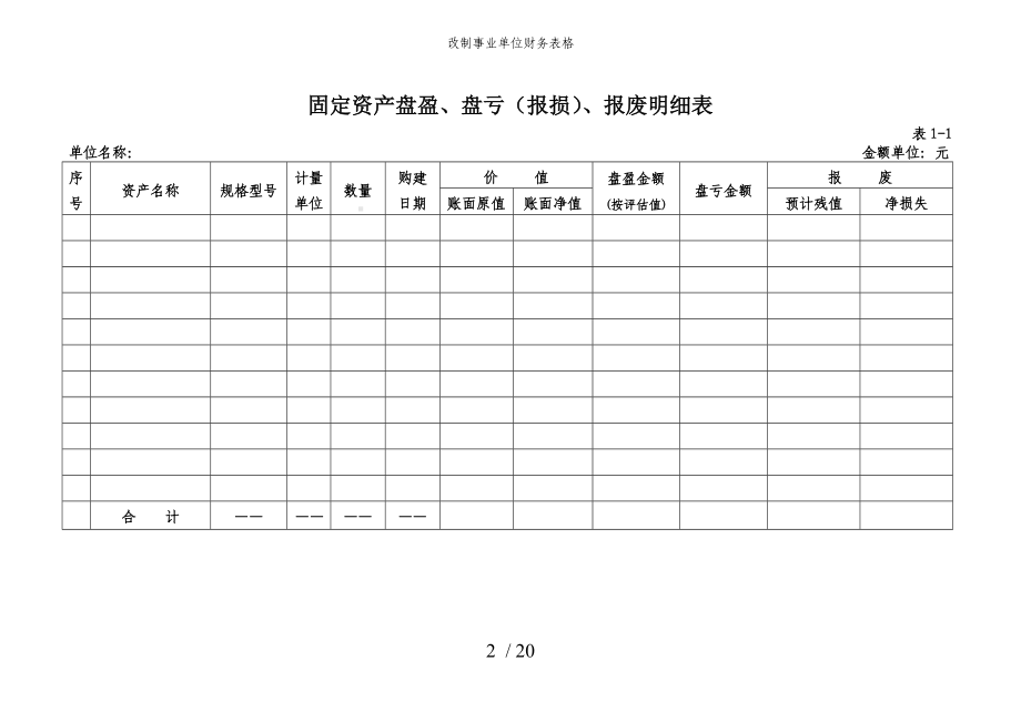 改制事业单位财务表格参考模板范本.doc_第2页