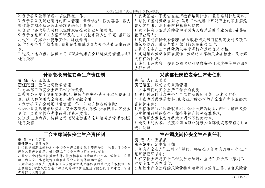 岗位安全生产责任制胸卡规格及模板参考模板范本.doc_第3页