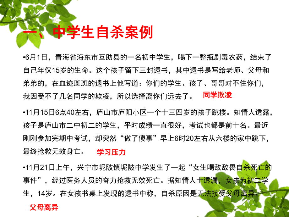 珍爱生命--实验中学主题班会活动课ppt课件 .ppt_第2页